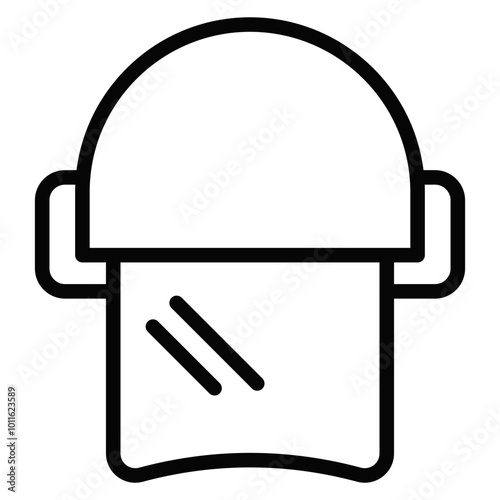 Police Helmet Vector Icons