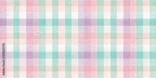 Pastel Plaid Fabric Texture, seamless, background, pattern