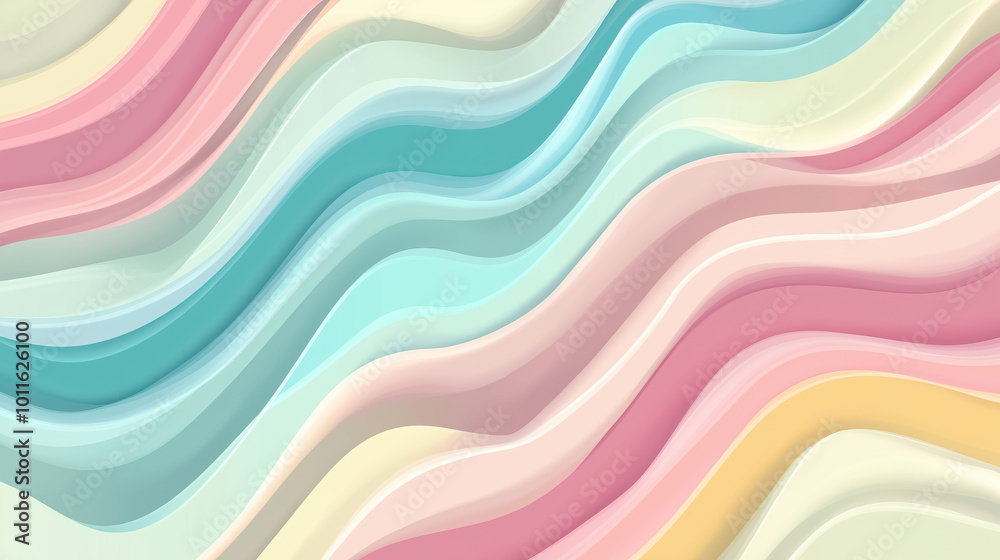 Colorful wavy abstract background, retro aesthetic of the 1960s and 1970s Colorful wavy abstract background, retro aesthetic of the 1960s and 1970s