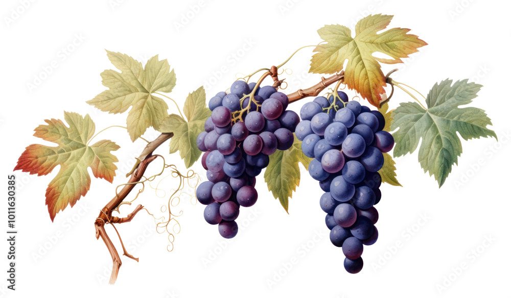 Obraz premium PNG Grape grapes fruit plant.