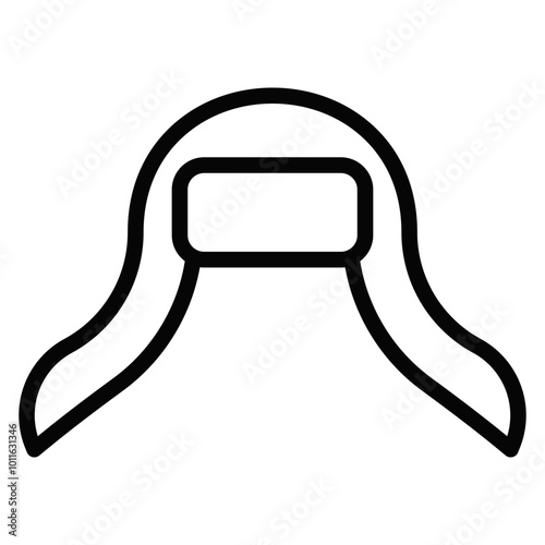 Earflaps Vector Icons