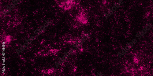 Abstract night sky space watercolor dark violet nebula universe background. Red grunge textured stone wall background. Abstract cosmic purple ink deep space galaxy nebula background illustration