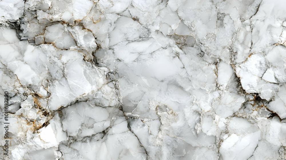 White Marble Texture Background - Seamless Pattern