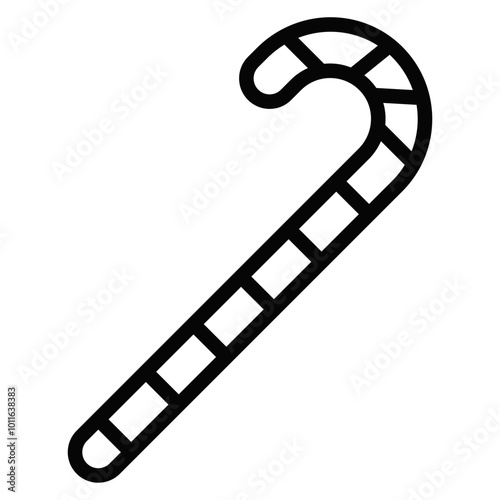 Candy Cane Vector Icons