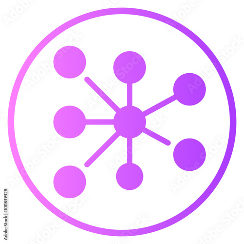 neural network gradient icon