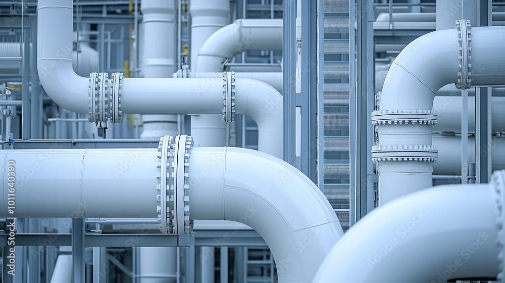 Complex Network of Industrial White Pipes Complex Network of Industrial White Pipes