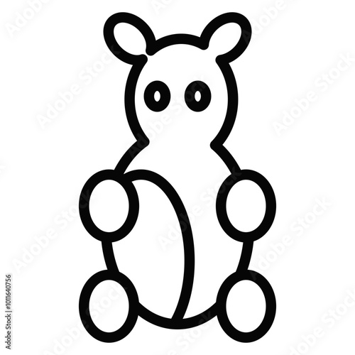 Gummy Bear Vector Icons