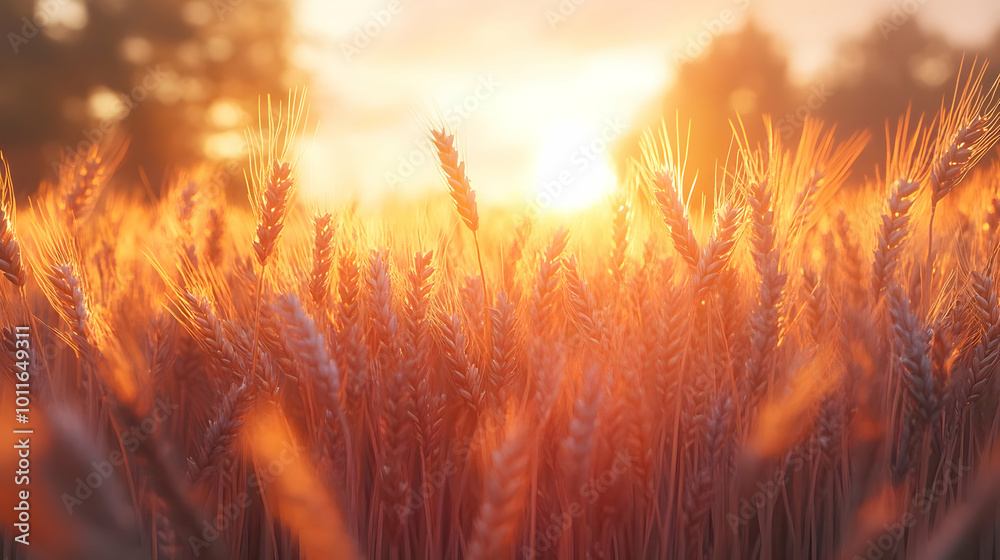 Wheat Field Sunset - Golden Hour Photography Wheat Field Sunset - Golden Hour Photography