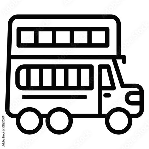Double Decker Vector Icons