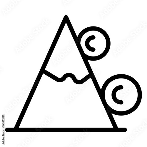 Snow Avalanche Vector Icons