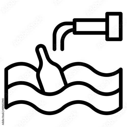 Water Pollution Vector Icons