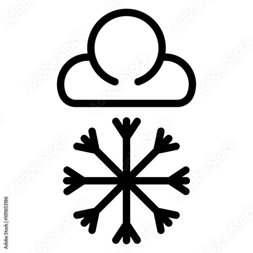 Heavy Snow Vector Icons