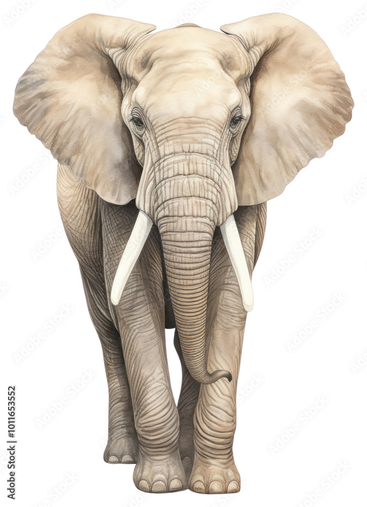 Obraz premium PNG Africa elephant wildlife drawing animal.