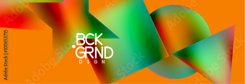 Fluid color geometric shapes abstract background. Vector Illustration For Wallpaper, Banner, Background, Card, Book Illustration, landing page