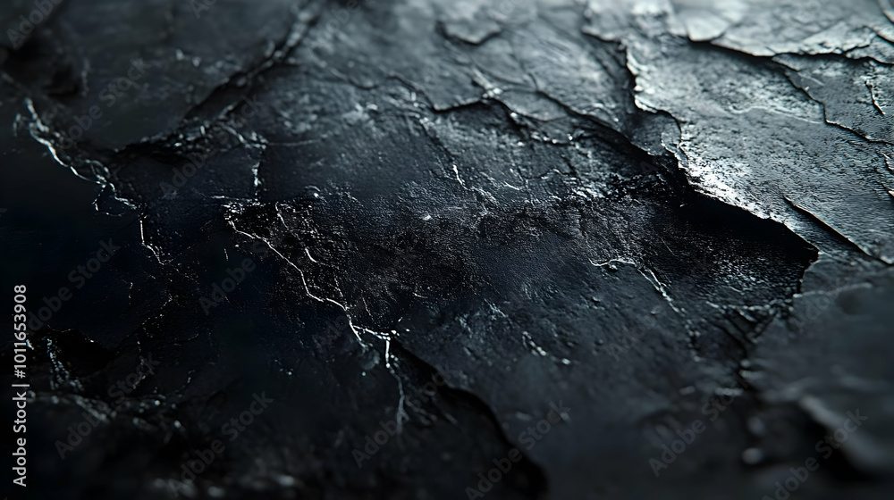 Dark Gray Abstract Background with Cracks and Texture Dark Gray Abstract Background with Cracks and Texture