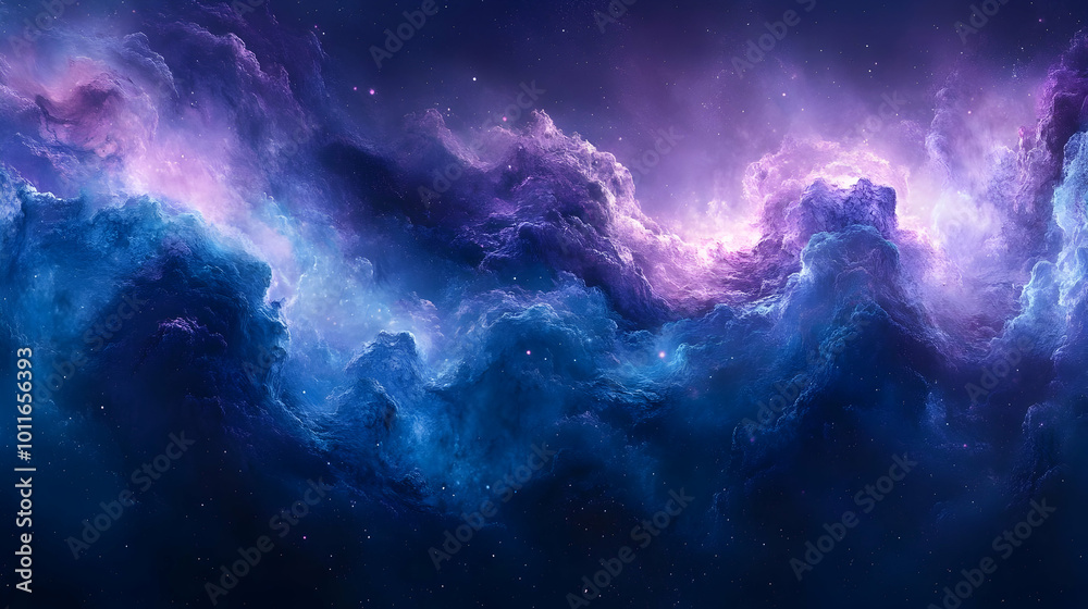 Fototapeta premium Cosmic Clouds Abstract Background