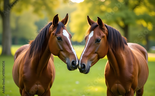 horse on the meadow