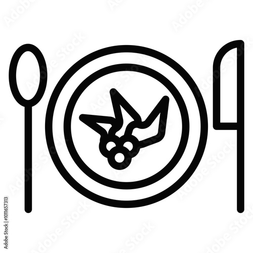 Christmas Feast Vector Icons
