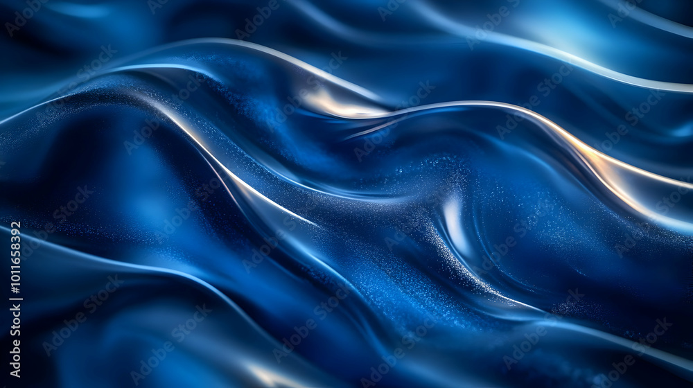 Obraz premium Abstract 3D Blue Wave Background