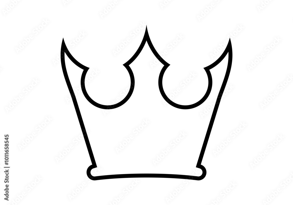 crown line icon, crown outline silhouette, crown simple shape crown line icon, crown outline silhouette, crown simple shape