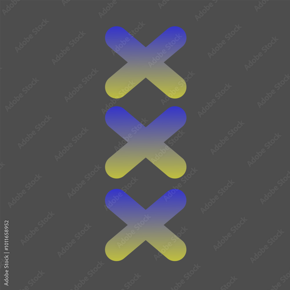 Obraz premium portrait background, colorful gradation letter X symbol background, vector background, EPS 10 vector