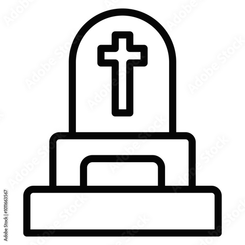 Tombstone Vector Icons