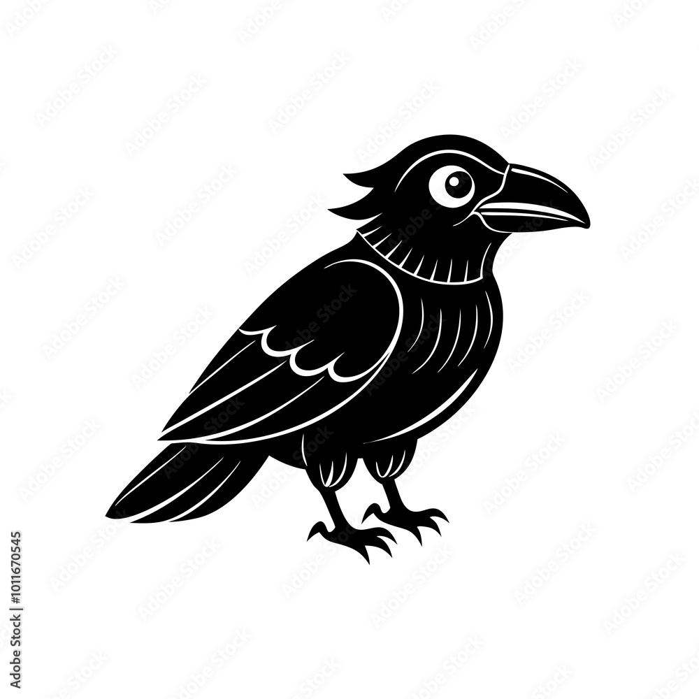 Obraz premium crow on a branch