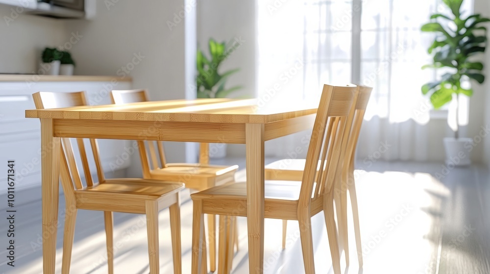 Bright and Modern Wooden Dining Room Furniture Bright and Modern Wooden Dining Room Furniture