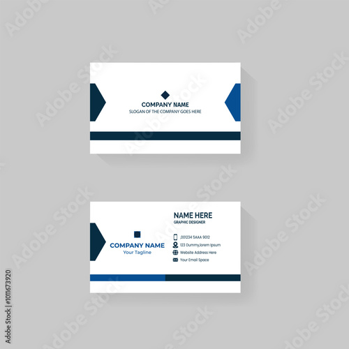 Modern creative professional business card template design.