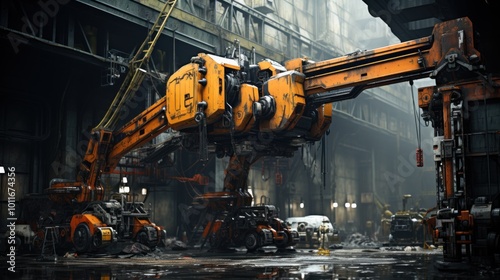 Industrial Machinery in a Post-Apocalyptic Setting