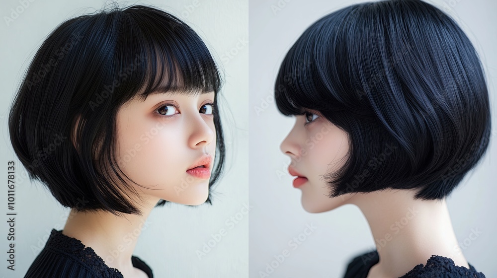 Pageboy haircut for brunettes, short haircut