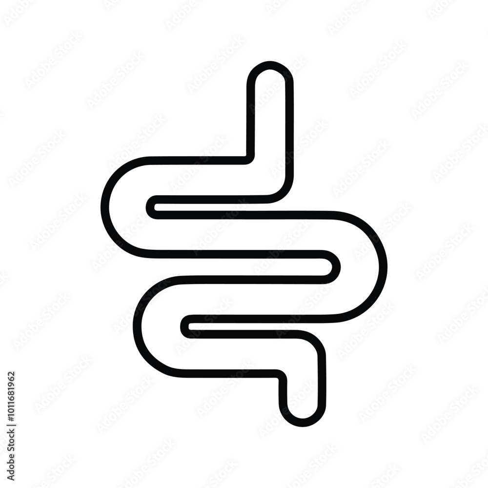 Intestine icon. Healthy gut. Digestive Signs. Human anatomy, intestines or intestinal tract. Intestinal colonoscopy symbol. Intestine icon. Healthy gut. Digestive Signs. Human anatomy, intestines or intestinal tract. Intestinal colonoscopy symbol.