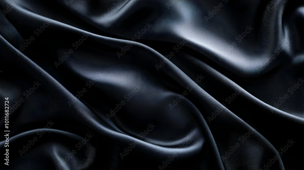 Fototapeta premium Abstract Dark Blue Fabric Texture Background
