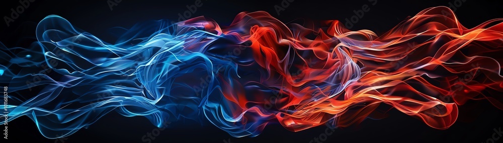 Abstract digital fire in neon colors, with geometric shapes interwoven, futuristic design Abstract digital fire in neon colors, with geometric shapes interwoven, futuristic design