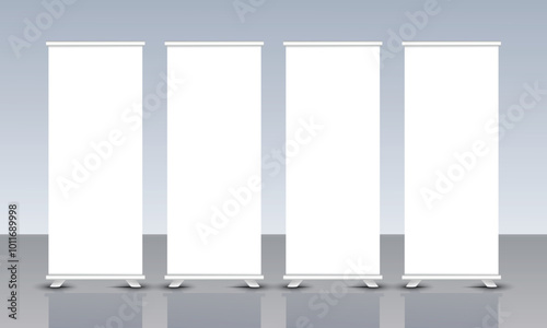 Roll up banner mockup design