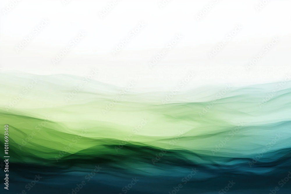 Abstract waves of green and blue blend seamlessly, creating a serene and tranquil atmosphere reminiscent of oceanic landscapes. Abstract waves of green and blue blend seamlessly, creating a serene and tranquil atmosphere reminiscent of oceanic landscapes.