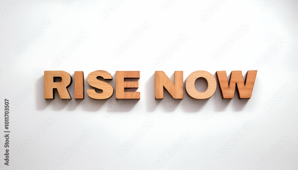 Rise now Word Positive business success word Rise now Word Positive business success word
