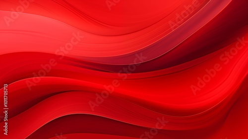 Dynamic abstract background featuring vibrant red waves.