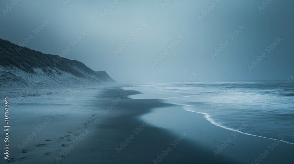 Obraz premium Seashore with Mist