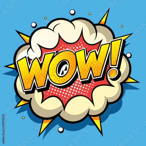 pop art comic book text speech bubble