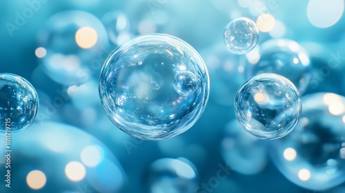 Wallpaper Mural Colorful Bubbles Floating in the Sky with Rainbow in Background Torontodigital.ca