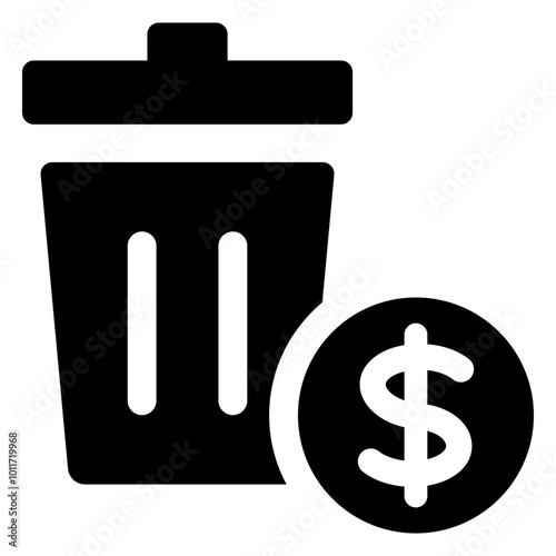 waste cost icon