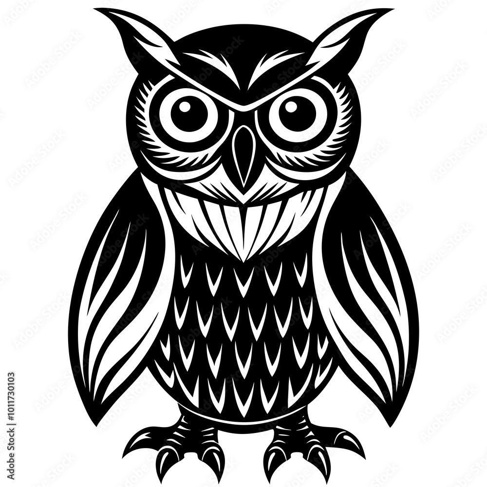 owl vector illustration with white background owl vector illustration with white background