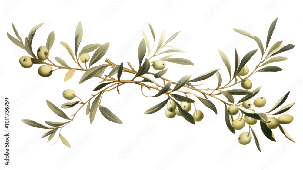 PNG Tree branch plant olive.