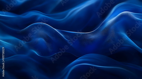 Abstract Blue 3D Wave Background