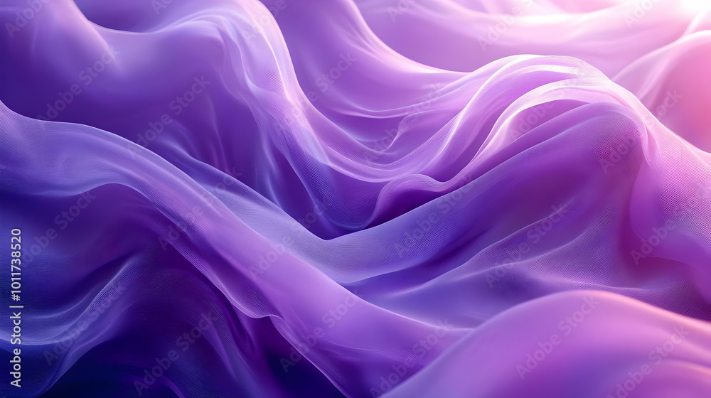Obraz premium Abstract Purple Gradient Wave Background Illustration