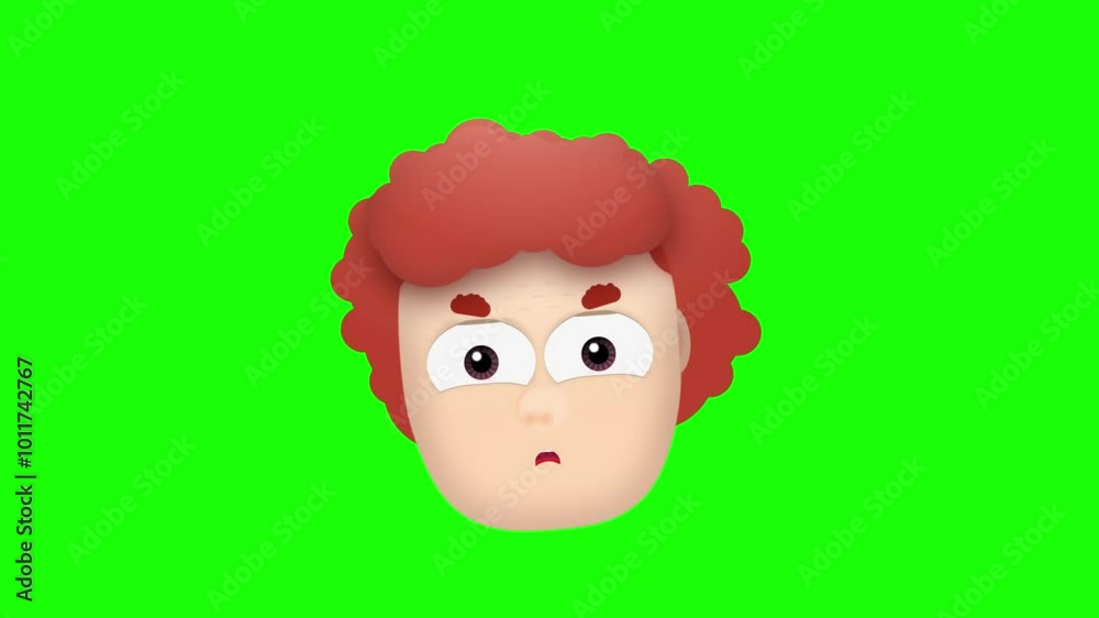 Animated colorful funny boy face emoji background Animated colorful funny boy face emoji background