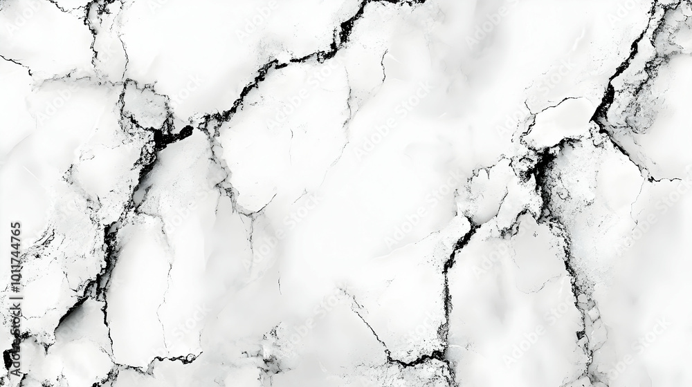 Obraz premium White Marble Texture Background - Abstract Pattern Design