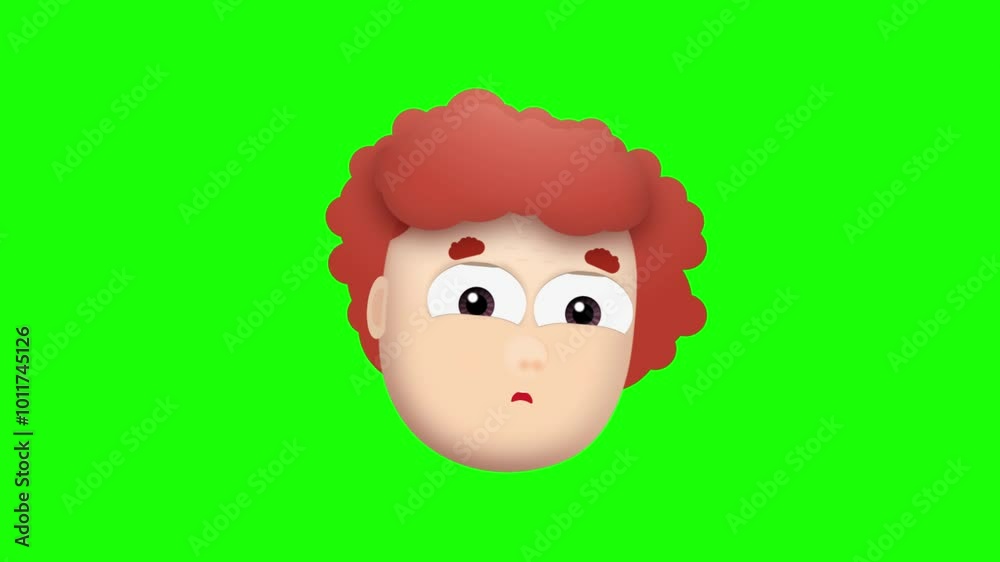 Animated colorful funny boy face emoji background Animated colorful funny boy face emoji background