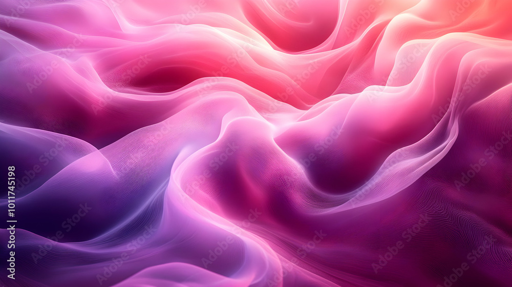 Abstract Background with Pink and Purple Waves Abstract Background with Pink and Purple Waves